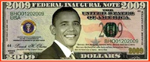 President Obama Commemorative Inaugaural Bill